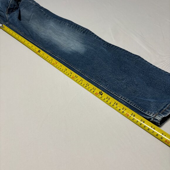 Levi’s 513 Men's Slim Straight Jeans W29 L32 Medium Wash Distressed Look Denim - Picture 14 of 14